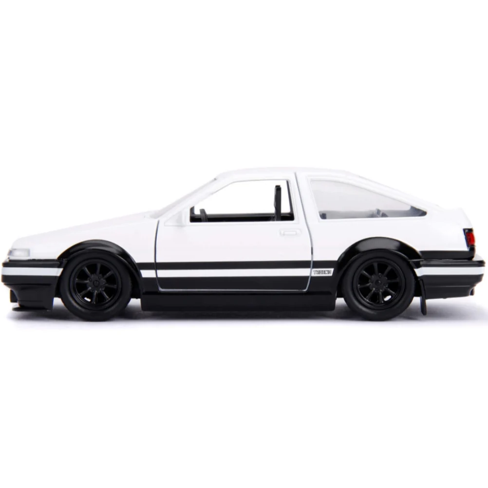 Initial D 1986 Toyota Trueno AE86 1:32 Black/White by Jada (No Window Box) - Image 5