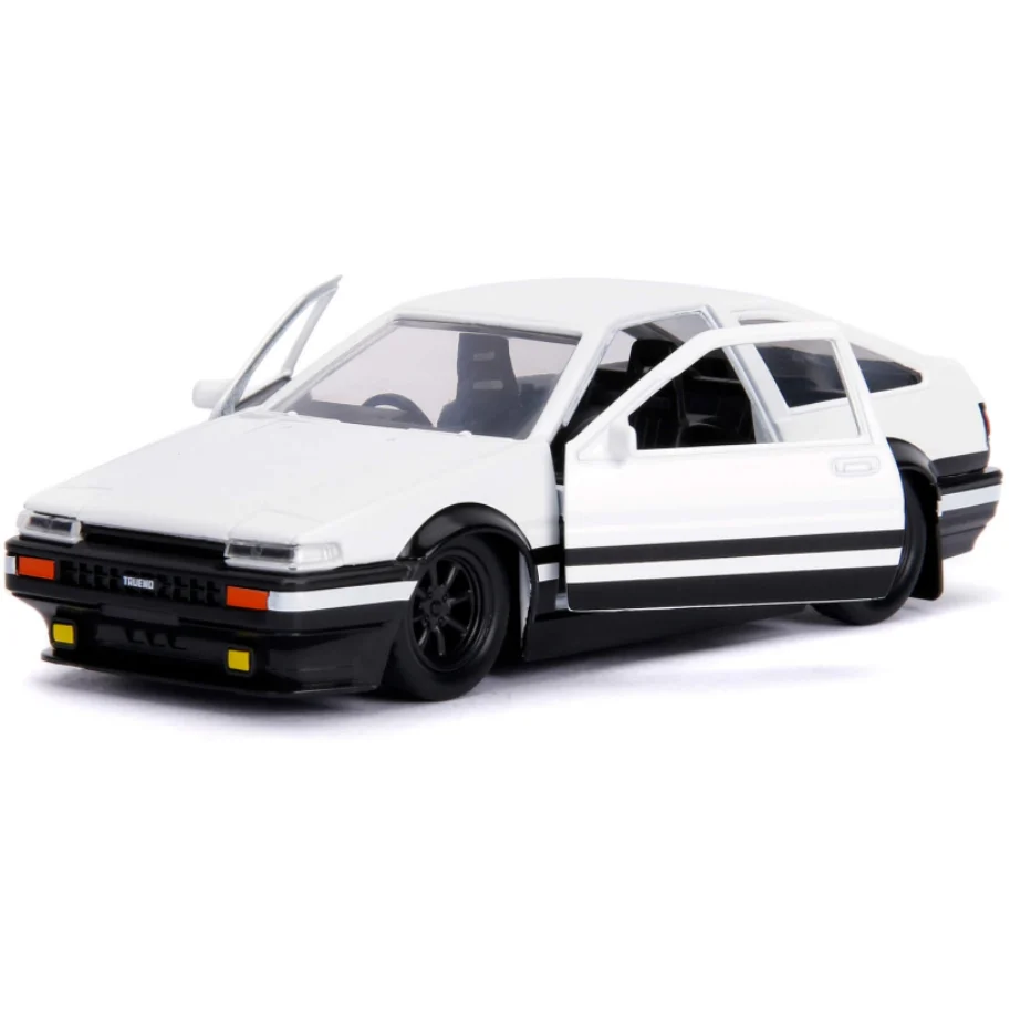 Initial D 1986 Toyota Trueno AE86 1:32 Black/White by Jada (No Window Box) - Image 6