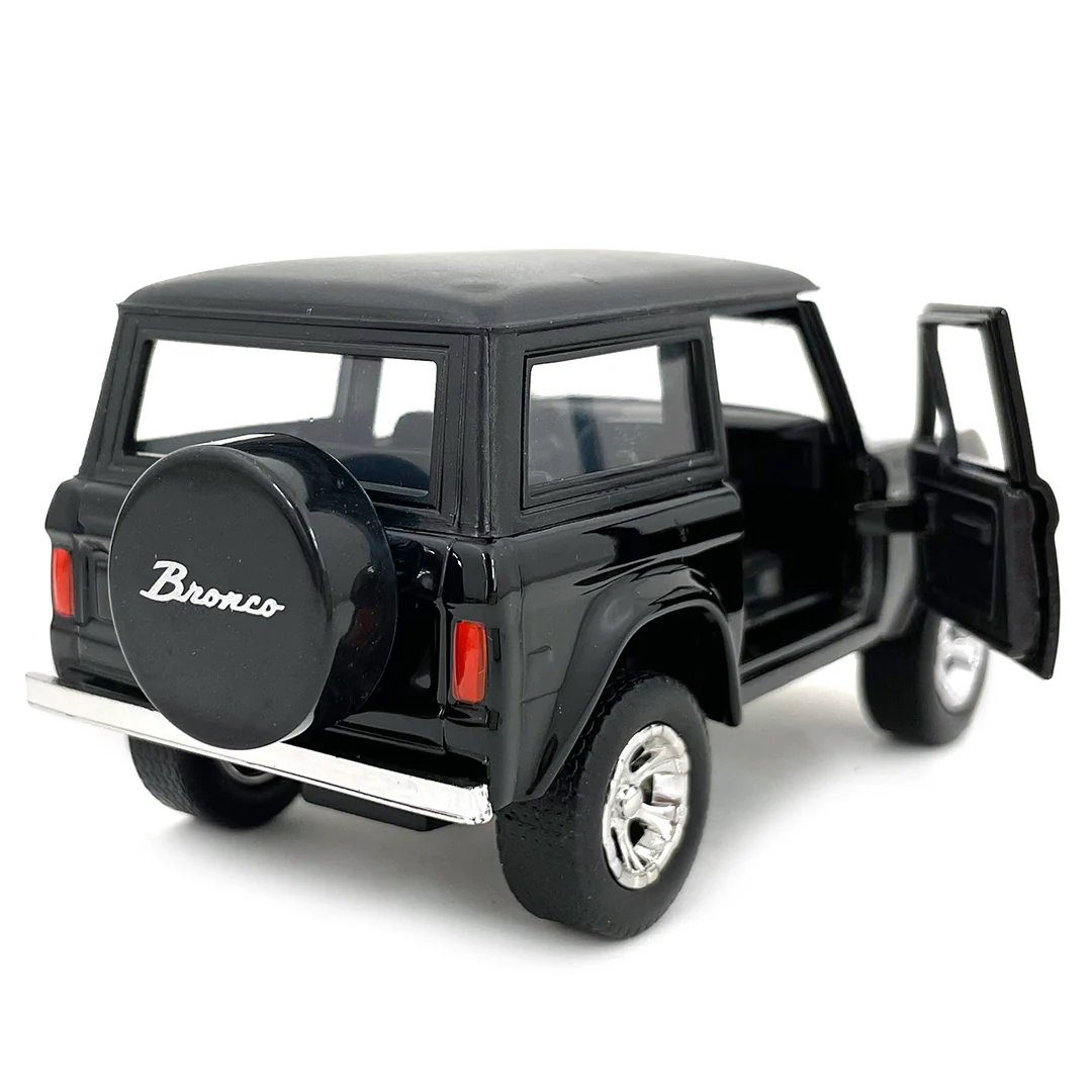 Just Trucks 1973 Ford Bronco 1:32 Scale Diecast Model Black by Jada 97051-BK - Image 3