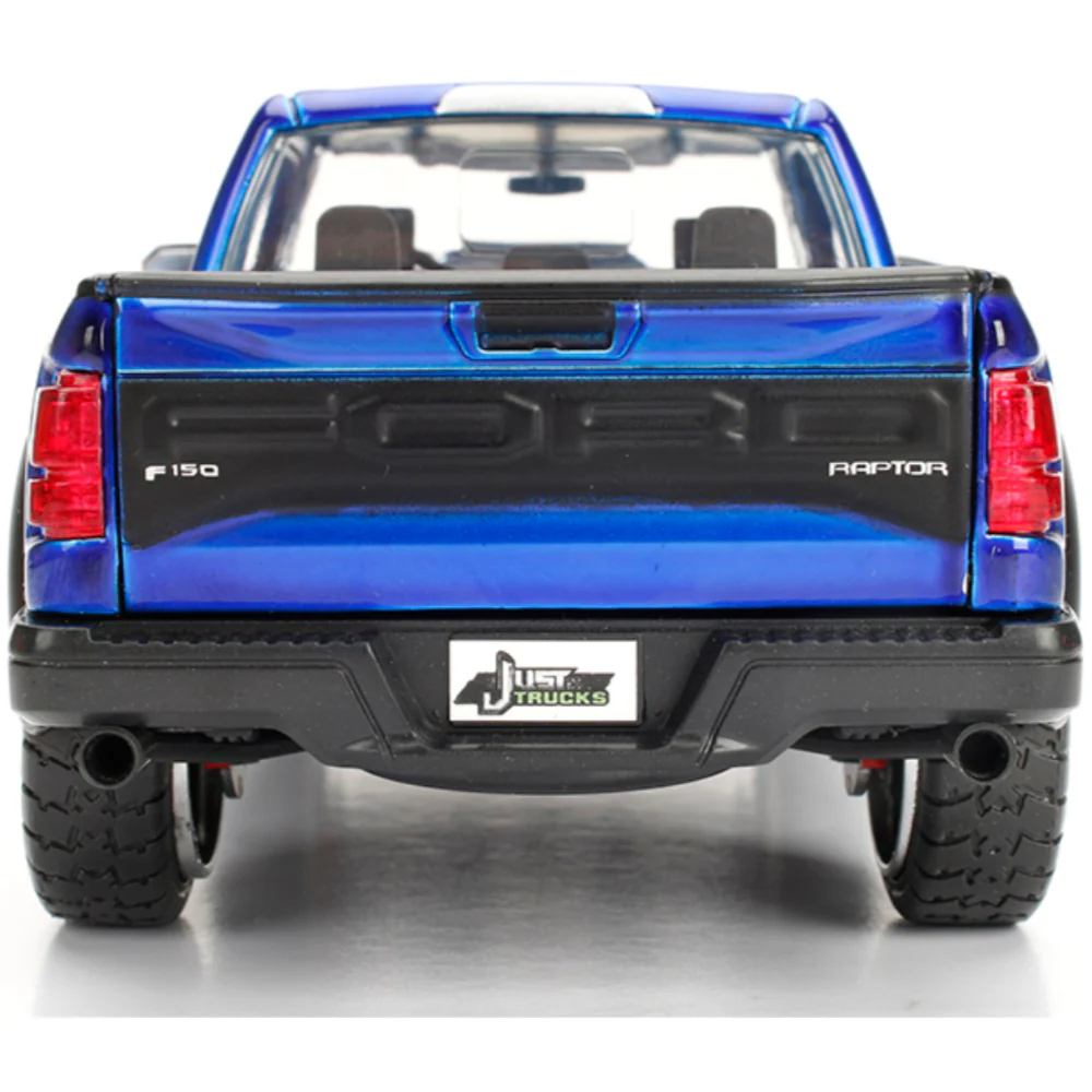 Just Trucks 2017 Ford F-150 Raptor Pickup 1:24 Scale Diecast Model Blue by Jada 98583 - Image 5