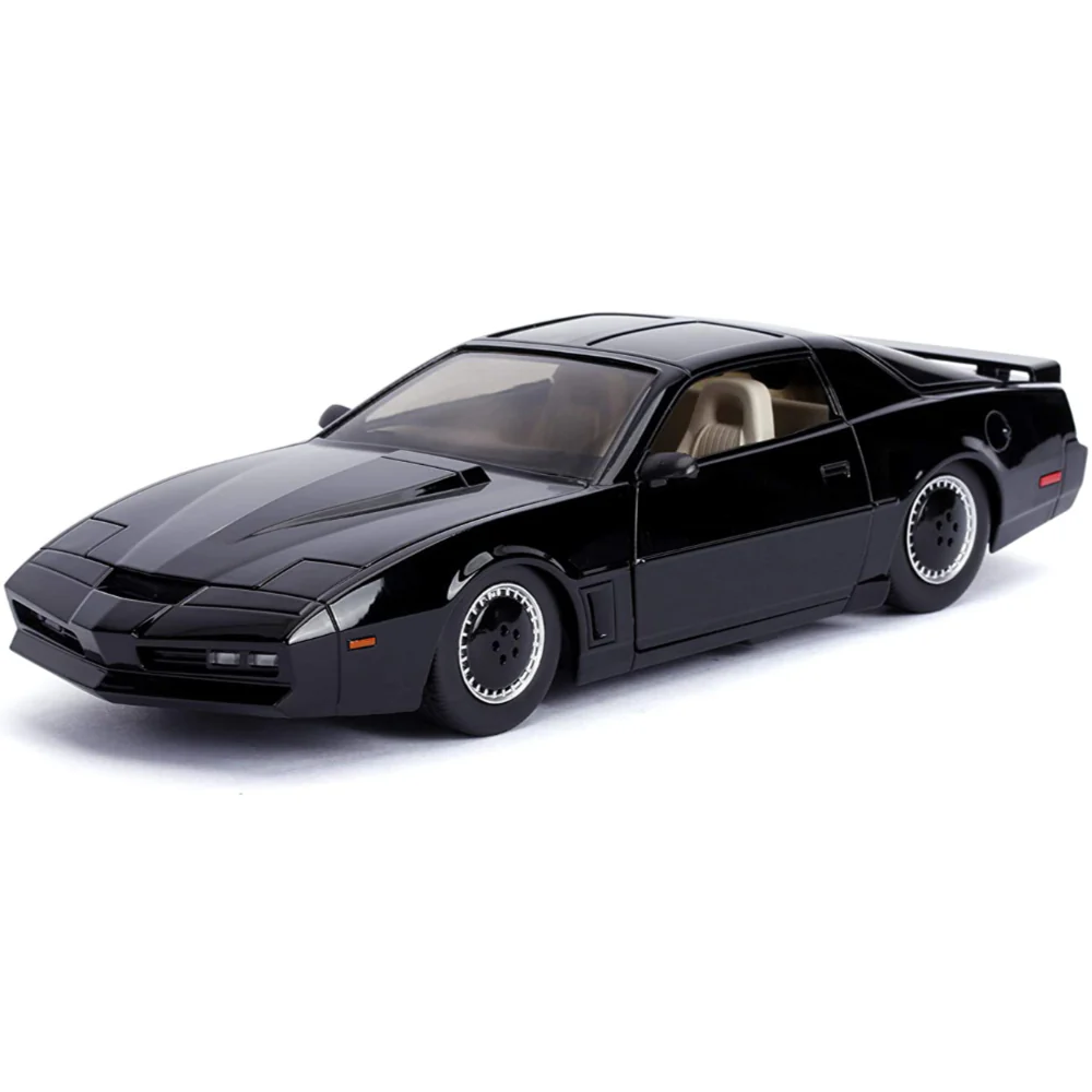 Knight Rider K.I.T.T. 1982 Pontiac Firebird with Light Up Feature 1:24 Scale Diecast Model Black by Jada 30086
