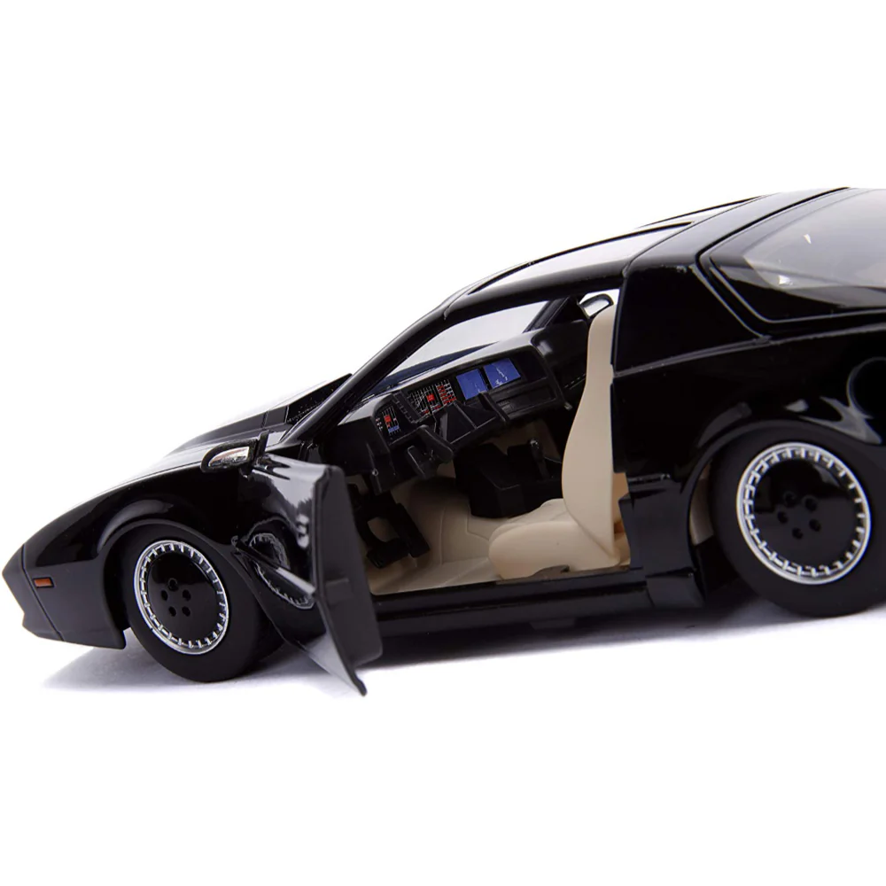 Knight Rider K.I.T.T. 1982 Pontiac Firebird with Light Up Feature 1:24 Scale Diecast Model Black by Jada 30086 - Image 5
