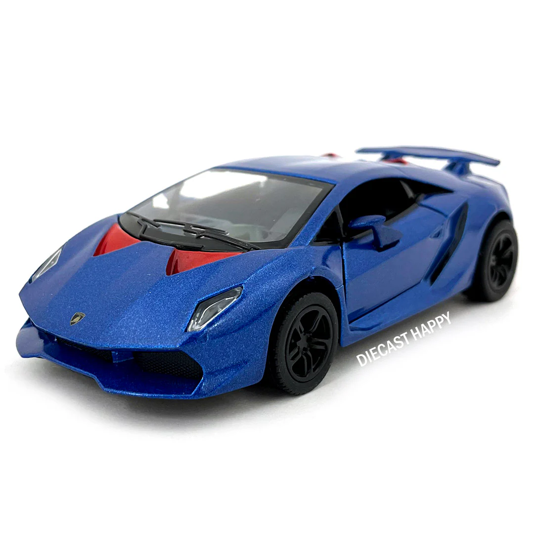 Lamborghini Sesto Elemento 1:38 Scale Diecast Model Blue by Kinsmart