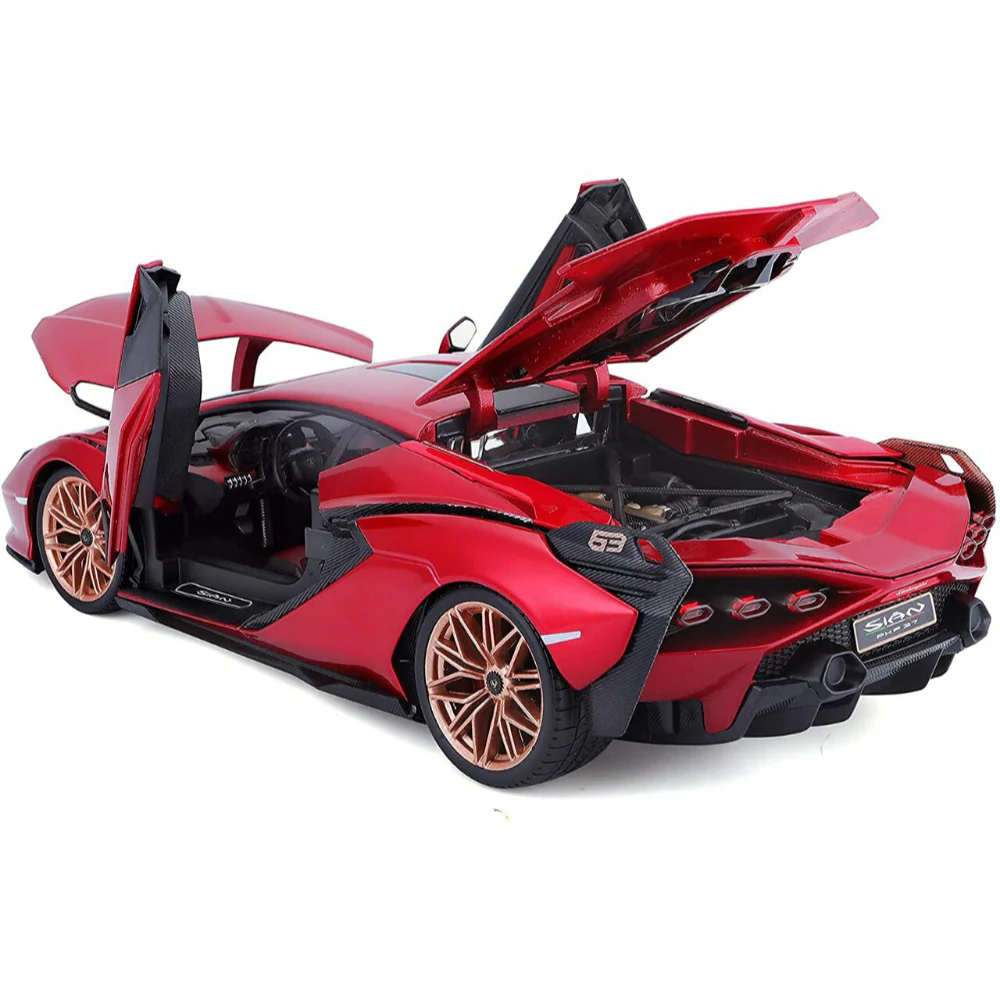 Lamborghini Sián FKP37 1:18 Scale Diecast Model Red by Bburago 18-11046-RD - Image 3