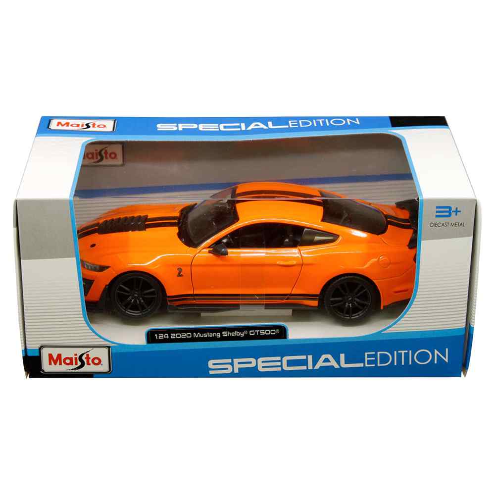 Maisto Special Edition 2020 Ford Mustang Shelby GT500 1:24 Scale Diecast Model Orange by Maisto 31532 - Image 7