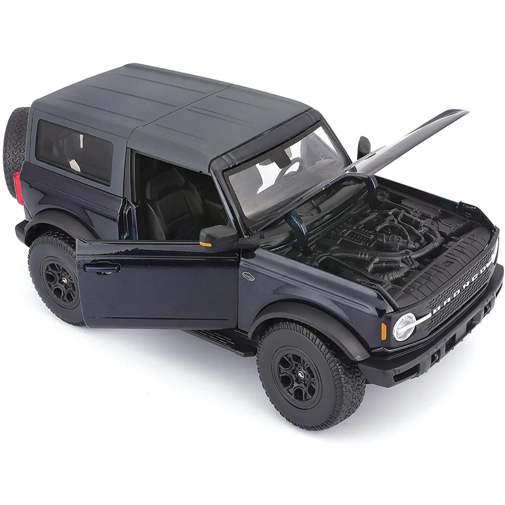 Maisto Special Edition 2021 Ford Bronco Wildtrak 1:18 Scale Diecast Model Dark Blue Metallic by Maisto 31456 - Image 3