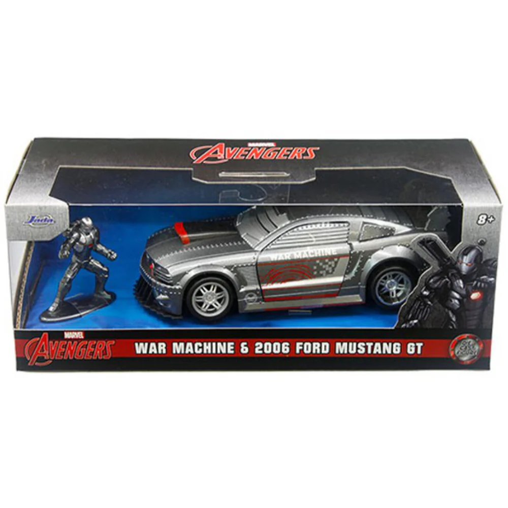 Marvel Avengers 2006 Ford Mustang GT 1:32 Scale Diecast Model with War Machine by Jada 33082 - Image 4