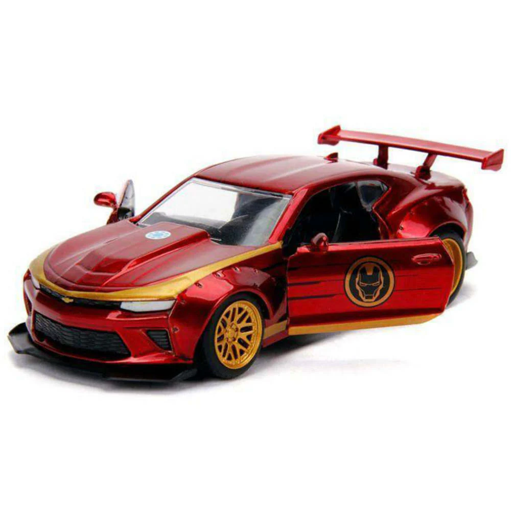 Marvel Avengers 2016 Chevy Camaro 1:32 Scale Diecast Model Iron Man by Jada 30298 - Image 3