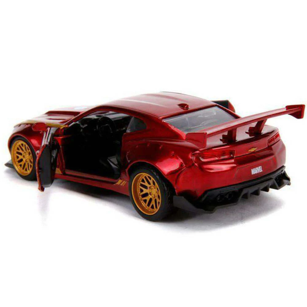Marvel Avengers 2016 Chevy Camaro 1:32 Scale Diecast Model Iron Man by Jada 30298 - Image 4
