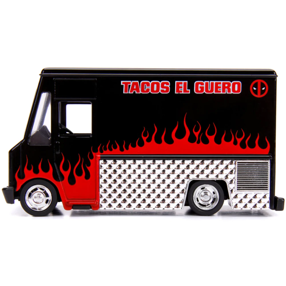 Marvel Deadpool Taco Truck 1:32 Scale Diecast Model Black By Jada 30864 - Image 4