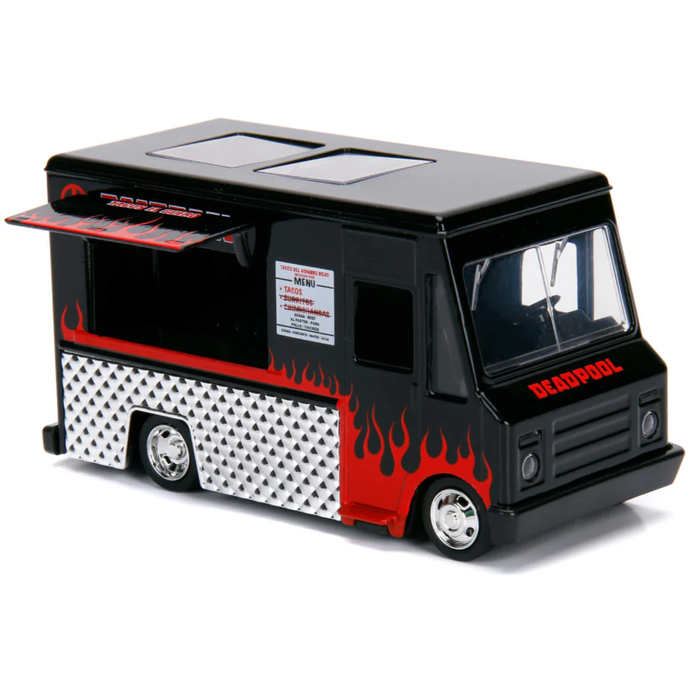 Marvel Deadpool Taco Truck 1:32 Scale Diecast Model Black By Jada 30864 - Image 5