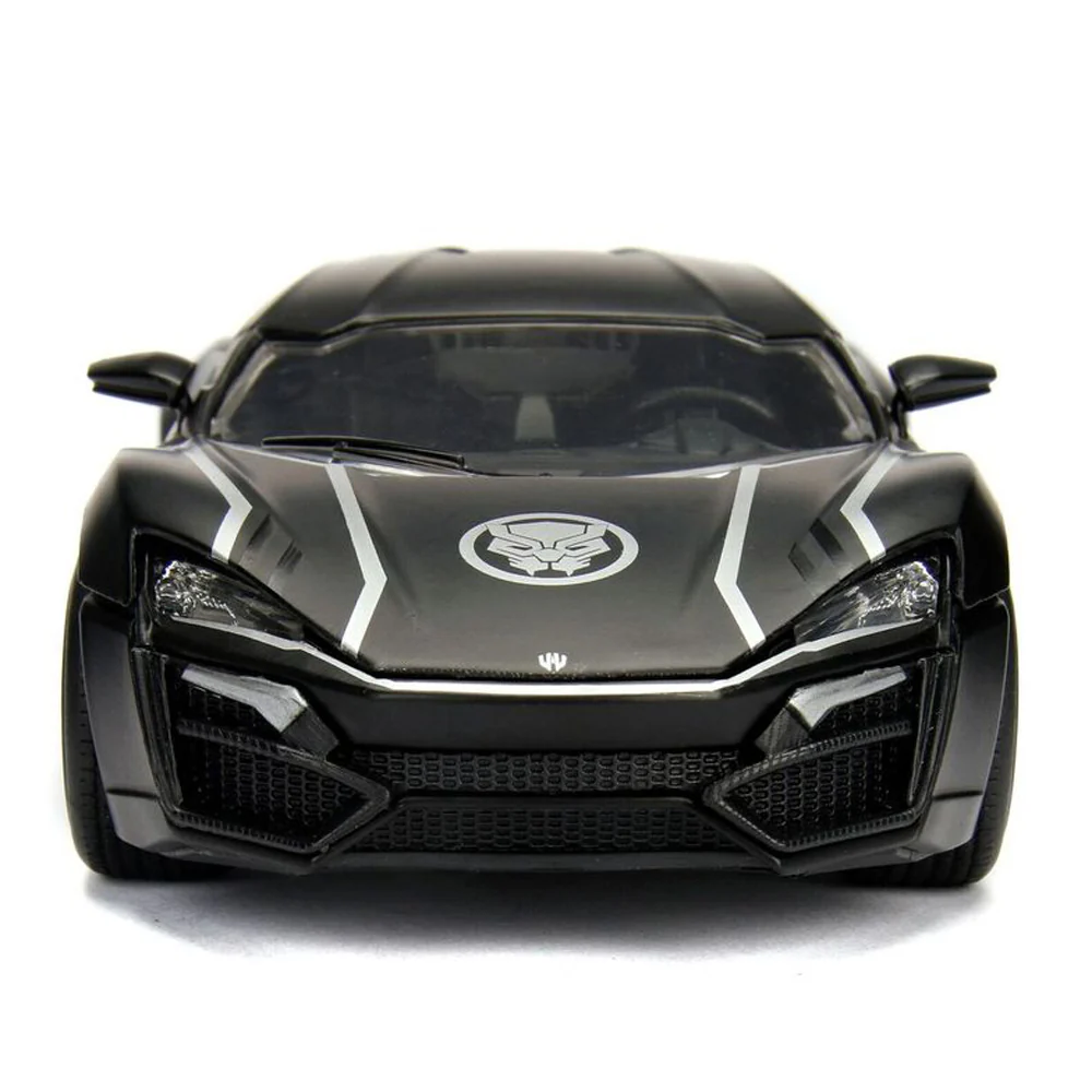 Marvel Avengers 2017 Lykan Hypersport 1:24 Scale Diecast Model with Black Panther Figure by Jada 99723 - Image 4