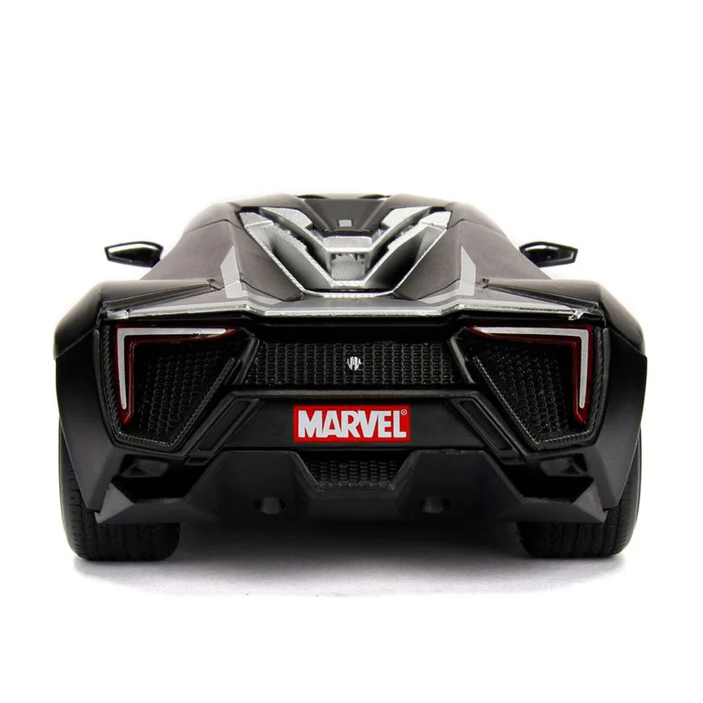 Marvel Avengers 2017 Lykan Hypersport 1:24 Scale Diecast Model with Black Panther Figure by Jada 99723 - Image 5