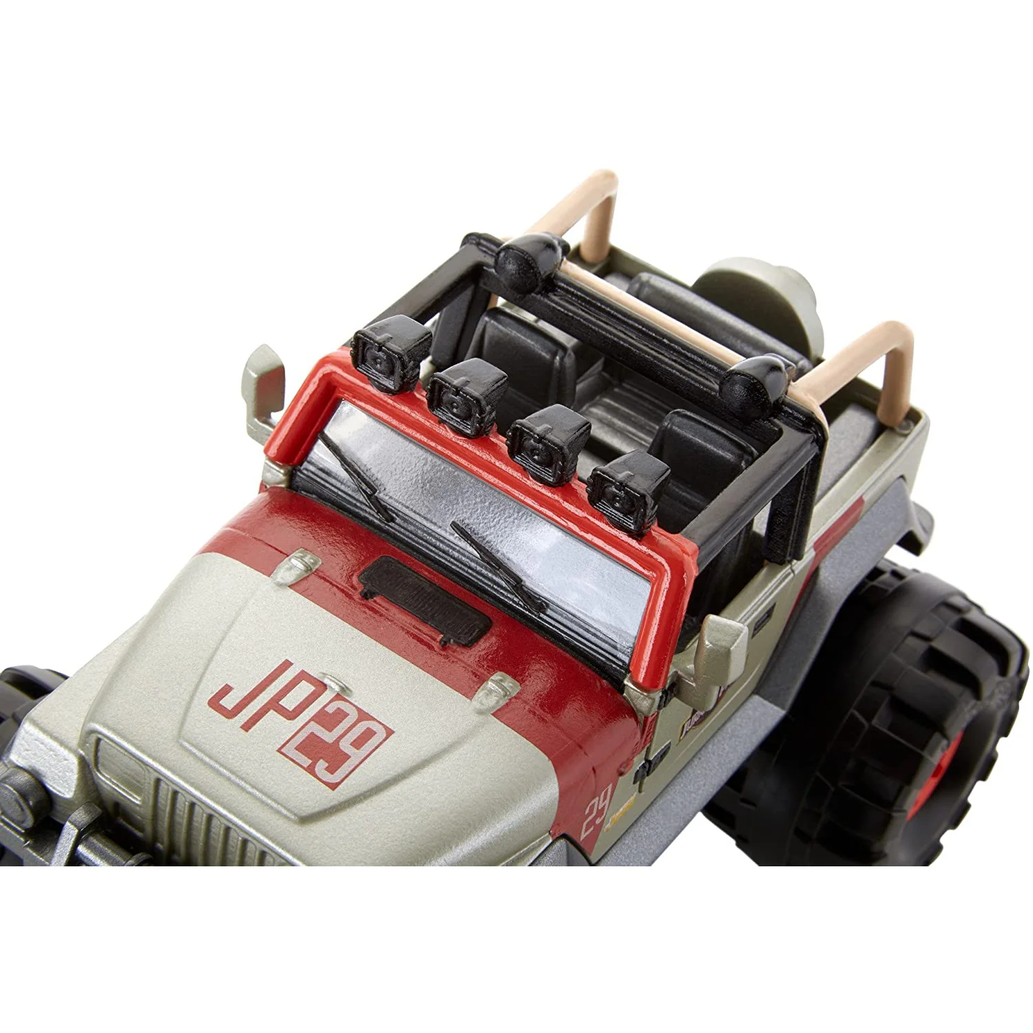 Jurassic Park/World 1993 Jeep Wrangler Off Road w/ Big Wheels 1:24 Scale Diecast by Matchbox - Image 3