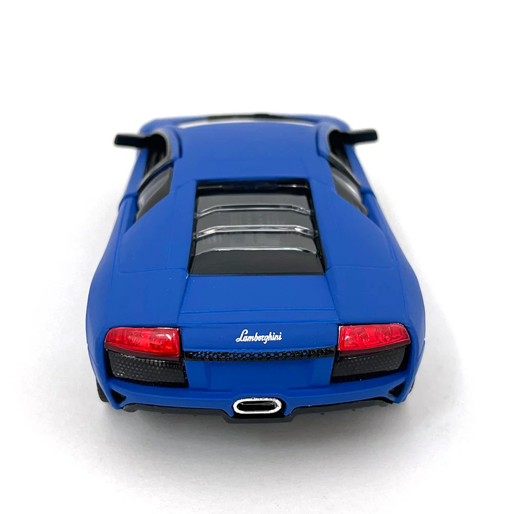 Matte Series 2003 Lamborghini Murciélago 1:38 Scale Blue by Kinsmart - Image 3