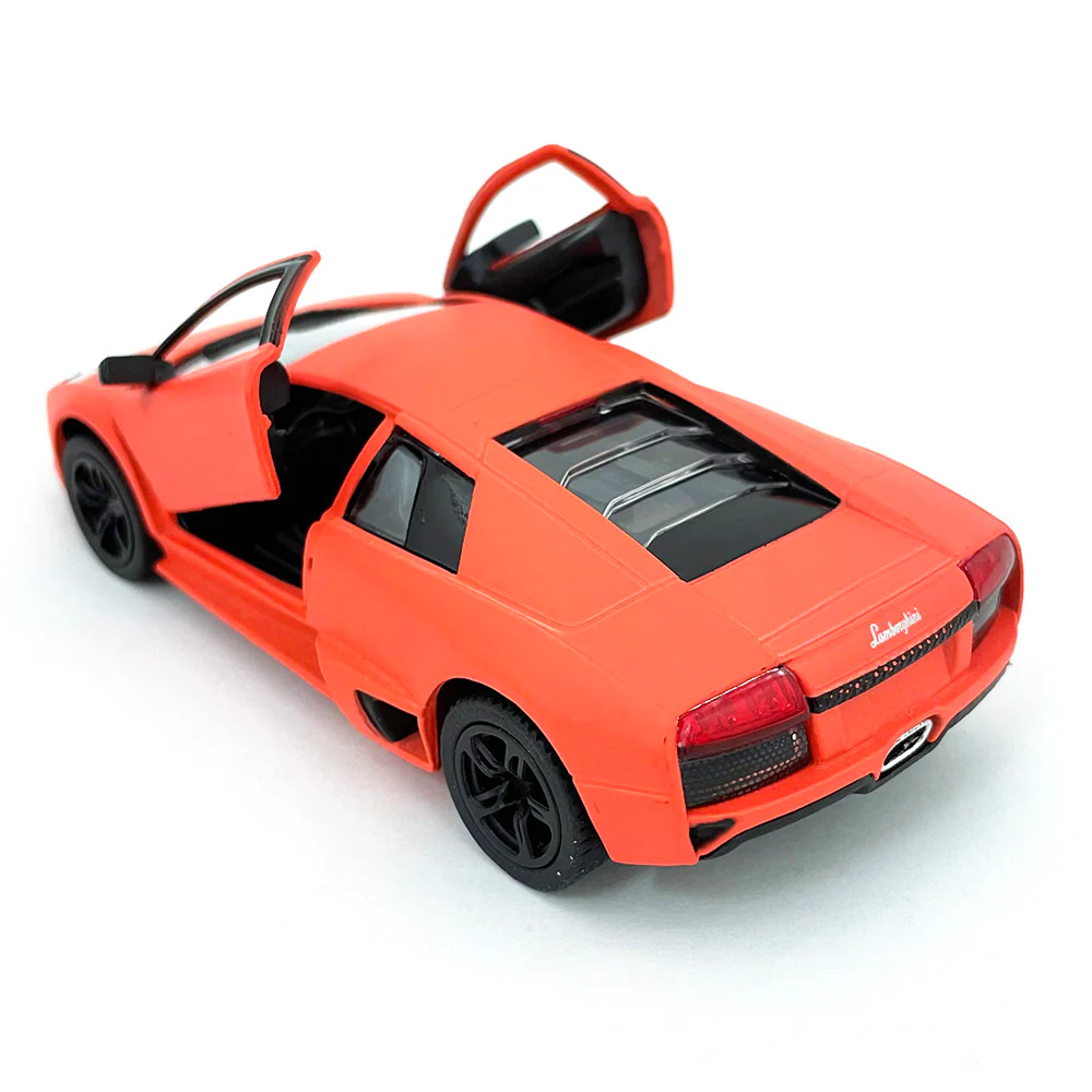 Matte Series 2003 Lamborghini Murciélago 1:38 Scale Orange by Kinsmart - Image 2