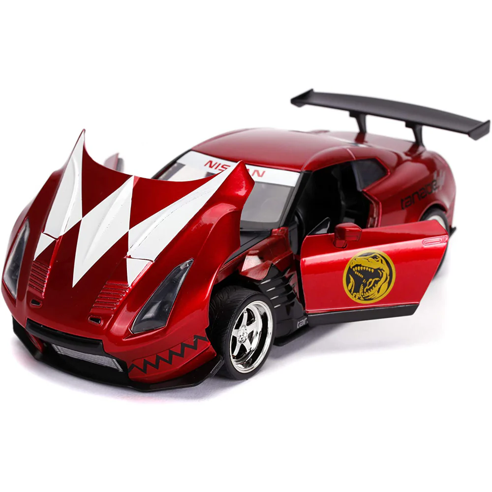Power Rangers Nissan Skyline GT-R R35 1:24 Scale Diecast Model with Red Ranger by Jada 31908 - Image 5