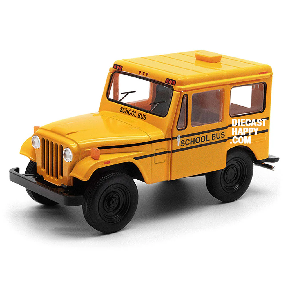 School Bus Jeep DJ-5B 1:26 Scale Diecast Model Yellow by Kinsmart