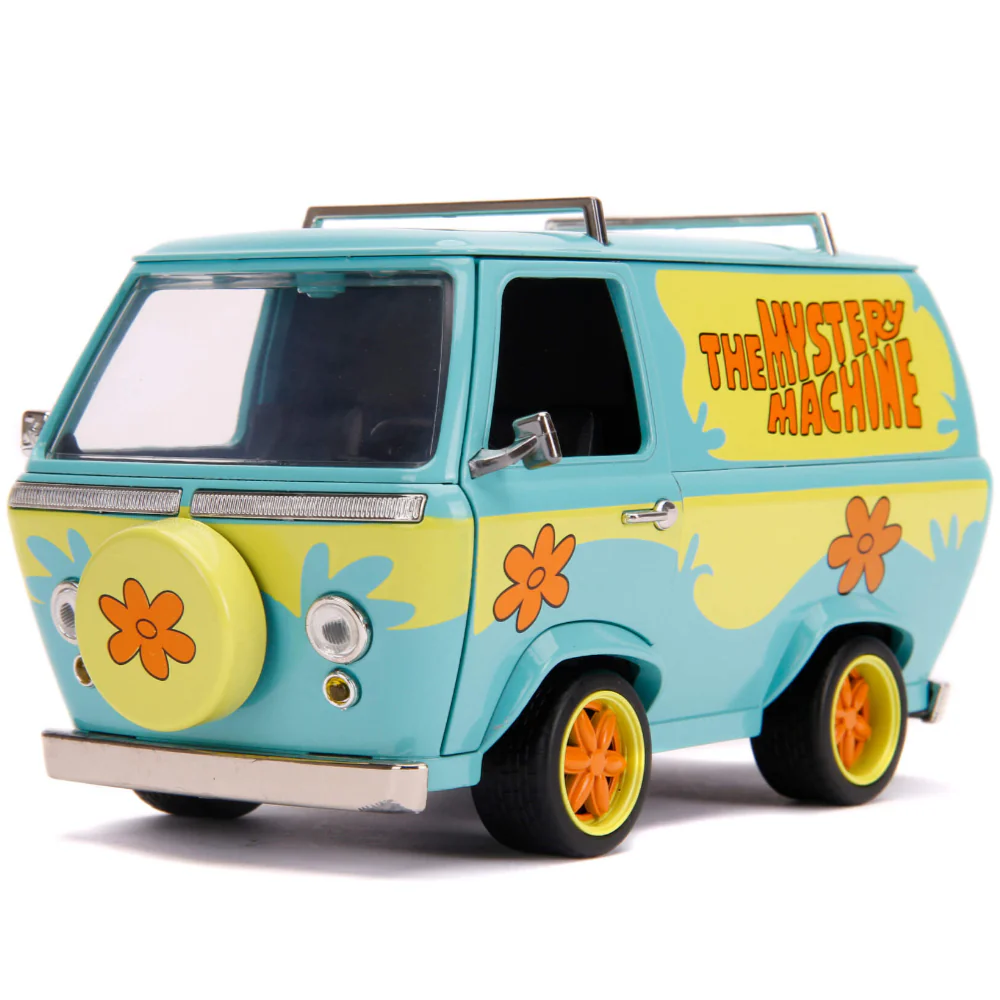 Scooby Doo Mystery Machine 1:24 Scale Diecast Model with Shaggy and Scooby Figure by Jada 31720 - Image 4