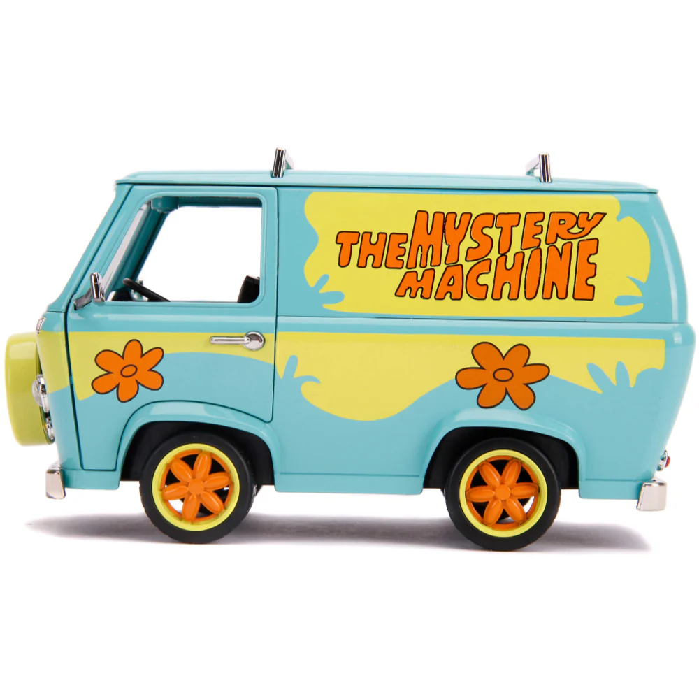 Scooby Doo Mystery Machine 1:24 Scale Diecast Model with Shaggy and Scooby Figure by Jada 31720 - Image 5