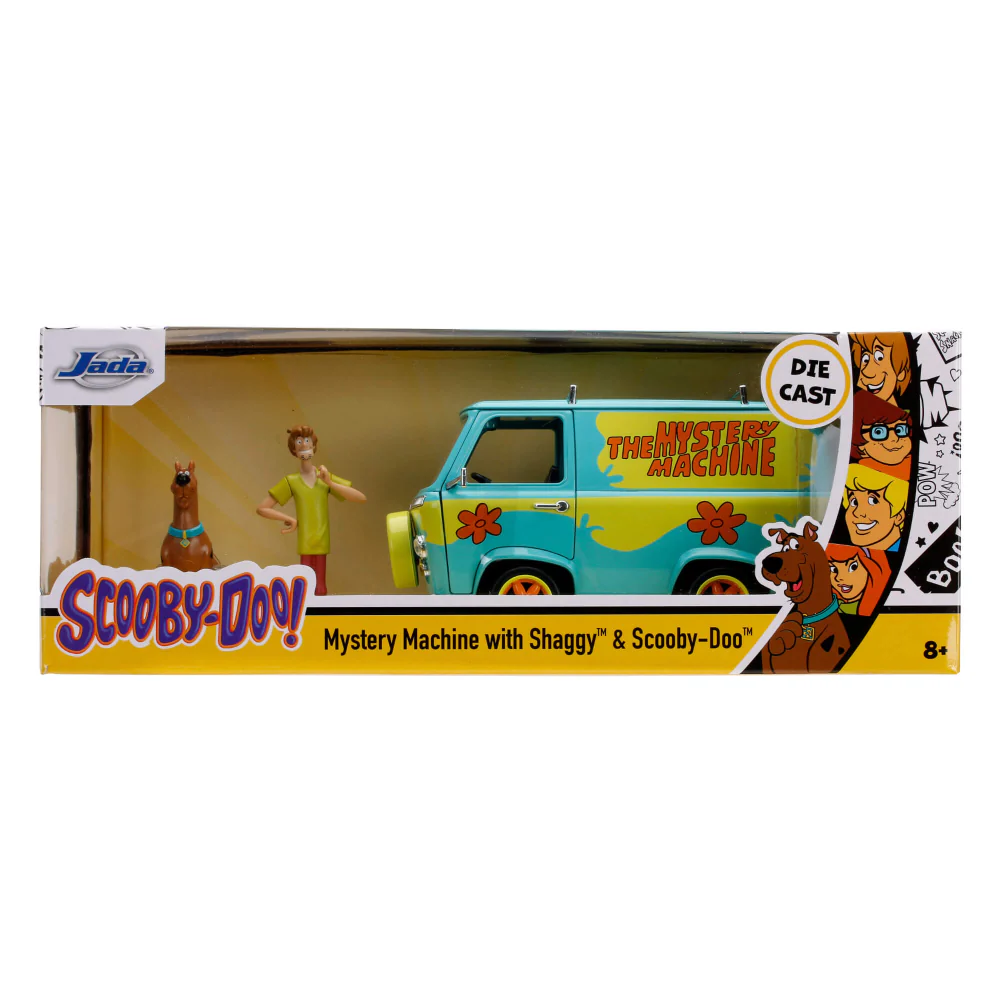Scooby Doo Mystery Machine 1:24 Scale Diecast Model with Shaggy and Scooby Figure by Jada 31720 - Image 7