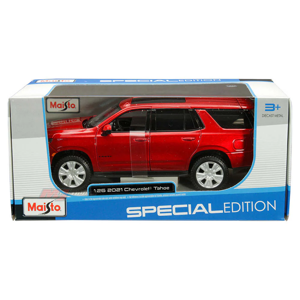 Special Edition 2021 Chevy Tahoe 1:26 Scale Diecast Model Red by Maisto 31533-RD - Image 3