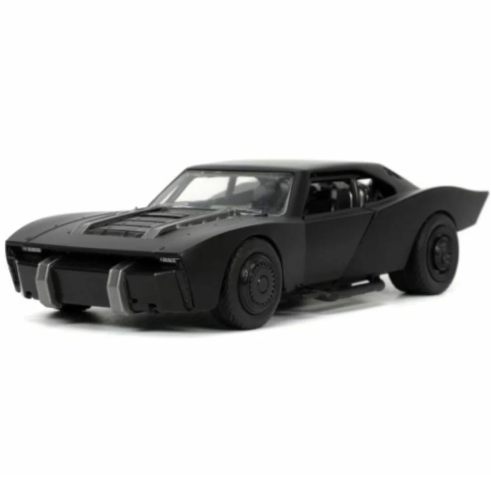 The Batman (2022) Movie Batmobile & Batman Figure 1:32 Scale Diecast Model Black by Jada 32042 - Image 5